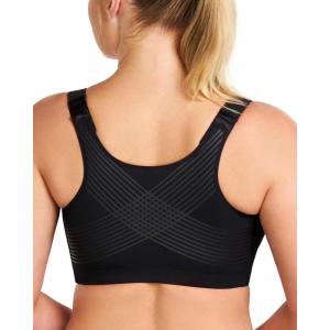 imageHSIA Posture Bras for Women  Front Closure Bra for Women No Underwire Back Support Plus Size Full Coverage BraBlack