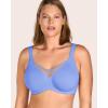 imageHSIA Minimizer Bras for Women Plus Size Full Coverage Coolcomfort T Shirt Unlined Bra with Underwire for Heavy BreastBlue