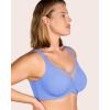 imageHSIA Minimizer Bras for Women Plus Size Full Coverage Coolcomfort T Shirt Unlined Bra with Underwire for Heavy BreastBlue