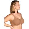 imageHSIA Minimizer Bras for Women Plus Size Full Coverage Coolcomfort T Shirt Unlined Bra with Underwire for Heavy BreastCoffee