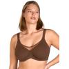 imageHSIA Minimizer Bras for Women Plus Size Full Coverage Coolcomfort T Shirt Unlined Bra with Underwire for Heavy BreastCoffee Brown