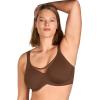 imageHSIA Minimizer Bras for Women Plus Size Full Coverage Coolcomfort T Shirt Unlined Bra with Underwire for Heavy BreastCoffee Brown