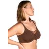 imageHSIA Minimizer Bras for Women Plus Size Full Coverage Coolcomfort T Shirt Unlined Bra with Underwire for Heavy BreastCoffee Brown