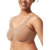 imageHSIA Minimizer Bras for Women Plus Size Full Coverage Coolcomfort T Shirt Unlined Bra with Underwire for Heavy BreastDark Beige