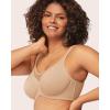 imageHSIA Minimizer Bras for Women Plus Size Full Coverage Coolcomfort T Shirt Unlined Bra with Underwire for Heavy BreastIvory Beige
