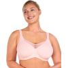 imageHSIA Minimizer Bras for Women Plus Size Full Coverage Coolcomfort T Shirt Unlined Bra with Underwire for Heavy BreastLight Pink