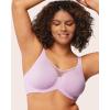 imageHSIA Minimizer Bras for Women Plus Size Full Coverage Coolcomfort T Shirt Unlined Bra with Underwire for Heavy BreastPurple