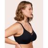 imageHSIA Minimizer Bras for Women Plus Size Full Coverage Coolcomfort T Shirt Unlined Bra with Underwire for Heavy BreastRich Black