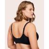 imageHSIA Minimizer Bras for Women Plus Size Full Coverage Coolcomfort T Shirt Unlined Bra with Underwire for Heavy BreastRich Black