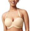 imageHSIA Strapless Bras for Large Bust Women Convertible Bra for Heavy Breast Strapless Bra Supportive UnderwireBeige