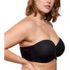 imageHSIA Strapless Bras for Large Bust Women Convertible Bra for Heavy Breast Strapless Bra Supportive UnderwireBlack