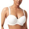 imageHSIA Strapless Bras for Large Bust Women Convertible Bra for Heavy Breast Strapless Bra Supportive UnderwireWhite