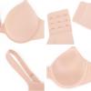 imageHSIA Womens Full Coverage Plus Size TShirt Bra with Smoothing Back Supportive Underwire Minimizer Padded BraPeach Pink