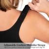 imageHSIA Womens Posture Minimizer Bra  Front Closure Bra for Women No Underwire Back Support Plus Size Full Coverage BraBlack