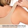 imageHSIA Womens Posture Minimizer Bra  Front Closure Bra for Women No Underwire Back Support Plus Size Full Coverage BraNatural Nude