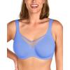 imageHSIA Minimizer Bras for Women Plus Size Full Coverage Coolcomfort T Shirt Unlined Bra with Underwire for Heavy BreastBlue