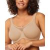 imageHSIA Minimizer Bras for Women Plus Size Full Coverage Coolcomfort T Shirt Unlined Bra with Underwire for Heavy BreastIvory Beige