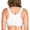 imageHSIA Womens Posture Minimizer Bra  Front Closure Bra for Women No Underwire Back Support Plus Size Full Coverage BraWhite