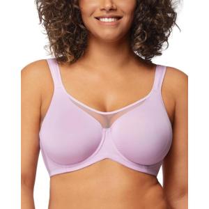imageHSIA Minimizer Bras for Women Plus Size Full Coverage Coolcomfort T Shirt Unlined Bra with Underwire for Heavy BreastPurple