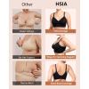 imageHSIA Womens Minimizer Bra Full Coverage Plus Size TShirt Longline Smooth Seamless Unlined Bra Underwire CorsetBlack