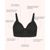 imageHSIA Womens Minimizer Bra Full Coverage Plus Size TShirt Longline Smooth Seamless Unlined Bra Underwire CorsetBlack