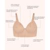imageHSIA Womens Minimizer Bra Full Coverage Plus Size TShirt Longline Smooth Seamless Unlined Bra Underwire CorsetDark Beige