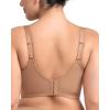 imageHSIA Womens Minimizer Bra Full Coverage Plus Size TShirt Longline Smooth Seamless Unlined Bra Underwire CorsetDark Beige