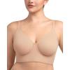 imageHSIA Womens Minimizer Bra Full Coverage Plus Size TShirt Longline Smooth Seamless Unlined Bra Underwire CorsetLight Beige
