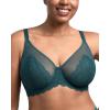 imageHSIA Minimizer Bras for Women Large Bust Full Coverage Lace Plus Size Bra  Mermaid ScalesBalsam Blue