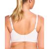 imageHSIA Minimizer Bras for Women Plus Size Full Coverage Coolcomfort T Shirt Unlined Bra with Underwire for Heavy BreastClassic White