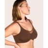 imageHSIA Minimizer Bras for Women Plus Size Full Coverage Coolcomfort T Shirt Unlined Bra with Underwire for Heavy BreastMocha Brown