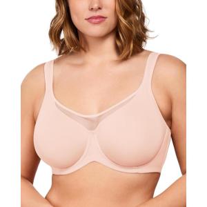 imageHSIA Minimizer Bras for Women Plus Size Full Coverage Coolcomfort T Shirt Unlined Bra with Underwire for Heavy BreastBlush Pink