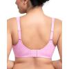 imageHSIA Minimizer Bras for Women Plus Size Full Coverage Coolcomfort T Shirt Unlined Bra with Underwire for Heavy BreastBlush Pink Leaf Print