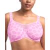 imageHSIA Minimizer Bras for Women Plus Size Full Coverage Coolcomfort T Shirt Unlined Bra with Underwire for Heavy BreastBlush Pink Lip Print