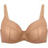 imageHSIA Minimizer Bras for Women Full Coverage Plus Size Underwire Unlined Mesh Jacquard Bra for Big BustedDark Beige