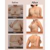 imageHSIA Minimizer Bras for Women Full Coverage Underwire Plus Size Unlined Mesh Jacquard Bra with Wide StrapsLight Beige