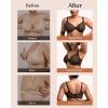 imageHSIA Minimizer Bras for Women Full Coverage Underwire Unlined Mesh Plus Size Convertible Bra for Big BustedBlack