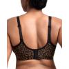 imageHSIA Minimizer Bras for Women Full Coverage Underwire Unlined Mesh Plus Size Convertible Bra for Big BustedBlack