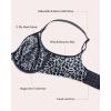 imageHSIA Minimizer Bras for Women Full Coverage Underwire Unlined Mesh Plus Size Convertible Bra for Big BustedBlack and Offwhite
