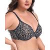 imageHSIA Minimizer Bras for Women Full Coverage Underwire Unlined Mesh Plus Size Convertible Bra for Big BustedBlack and Offwhite