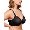 imageHSIA Minimizer Bras for Women Full Coverage Underwire Unlined Mesh Plus Size Convertible Bra for Big BustedSolid Black