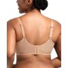 imageHSIA Minimizer Bras for Women Full Coverage Underwire Unlined Mesh Plus Size Convertible Bra for Big BustedSolid Warm Beige