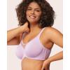imageHSIA Minimizer Bras for Women Plus Size Full Coverage Coolcomfort T Shirt Unlined Bra with Underwire for Heavy Breast Purple 40C