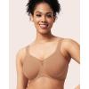imageHSIA Minimizer Bras for Women Plus Size Full Coverage Coolcomfort T Shirt Unlined Bra with Underwire for Heavy Breast Warm Taupe 44G