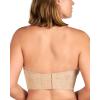 imageHSIA Strapless Bras for Women Longline Corset for Large Bust Plus Size Supportive Bustier Minimizer Convertible BandeauLace Natural Nude
