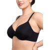 imageHSIA Tshirt Bras for Women Full Coverage Underwire Lightly Lined Plus Size Minimizer Bra for Big BustedBlack