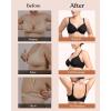 imageHSIA Tshirt Bras for Women Full Coverage Underwire Lightly Lined Plus Size Minimizer Bra for Big BustedBlack