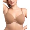 imageHSIA Tshirt Bras for Women Full Coverage Underwire Lightly Lined Plus Size Minimizer Bra for Big BustedDark Beige
