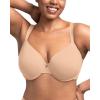 imageHSIA Tshirt Bras for Women Full Coverage Underwire Lightly Lined Plus Size Minimizer Bra for Big BustedLight Beige