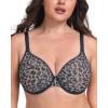 imageHSIA Minimizer Bras for Women Full Coverage Underwire Unlined Mesh Plus Size Convertible Bra for Big BustedBlack and Offwhite